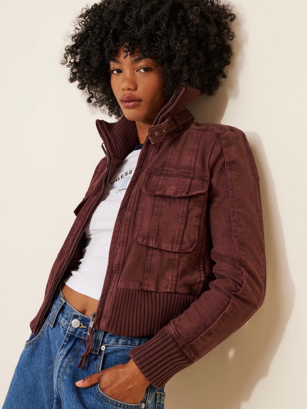 FREE PEOPLE-WE THE FREE PHOENIX UTILITY JACKET SIZE MEDIUM